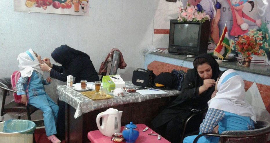 بهداشت دهان و دندان دانش آموزان مدرسه ابتدایی مهر – شهرستان کوهدشت